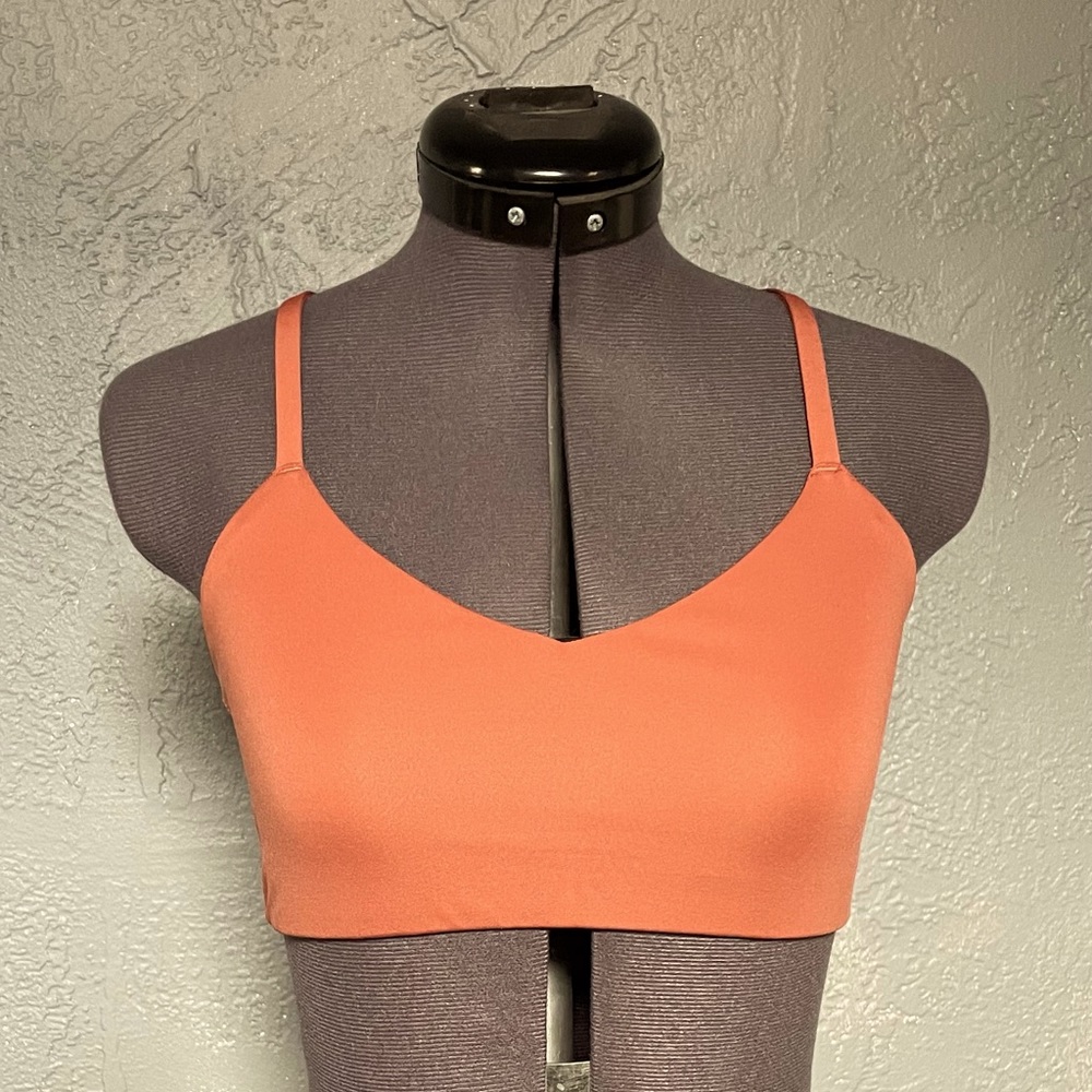 Girlfriend collective, Juliet sports bra, size small, burnt Orange